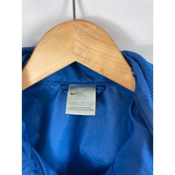 Nike Blue Windbreaker Jacket with Cap Size Large - Picture 4 of 7